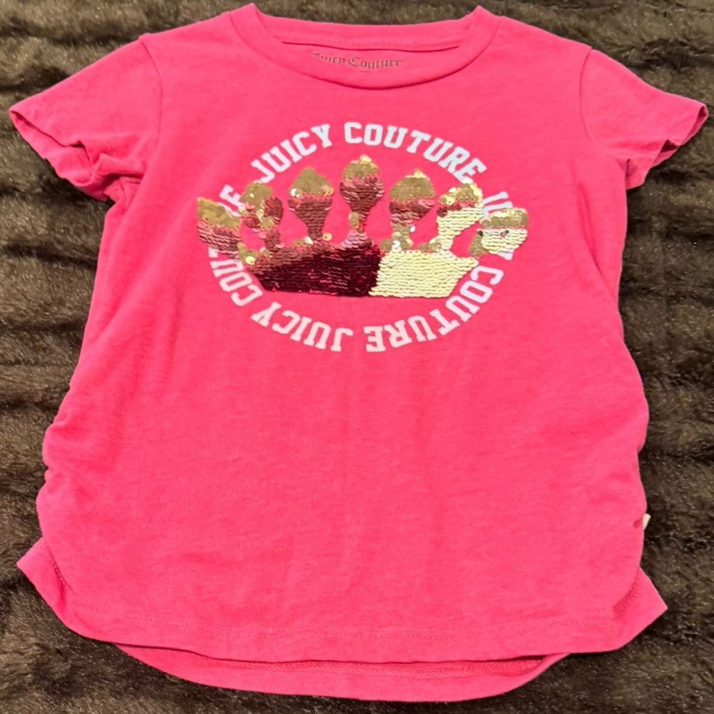 Juicy Couture Pink Crown Tee for Kids